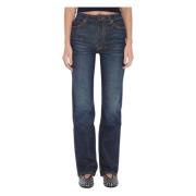 Khaite Lansing Danielle Jean Denim Jeans Blue, Dam