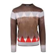 Ballantyne Round-neck Knitwear Brown, Herr