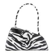 The Attico Vit Zebra Print Axelväska Black, Dam