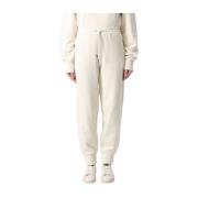 Hugo Boss Bomulls sweatpants med tekniska detaljer Beige, Dam