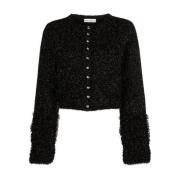 Paco Rabanne Svart Cardigan Tröja för Kvinnor Black, Dam