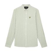 Lyle & Scott Slim Fit gingham -skjorta Green, Herr