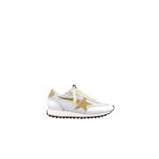 Golden Goose Vintage Marathon Star Glitter Sneakers White, Herr