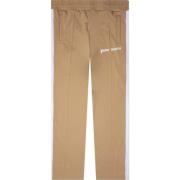 Palm Angels Sportiga Beige/Vita Track Byxor Beige, Herr
