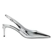 Dolce & Gabbana Elegant Slingback Flats Gray, Dam