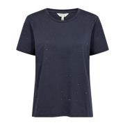 Part Two Navy Shine Hot Fix Tee Blue, Dam