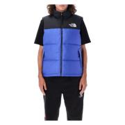 The North Face Blå Retro Nuptse Gilet ytterkläder Blue, Herr