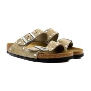 Birkenstock Taupe Rivet Sandal Brown, Dam