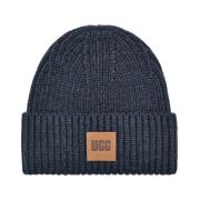 UGG Chunky Rib Beanie Hat Blue, Dam