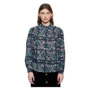 Antik Batik Blommönstrad blus Multicolor, Dam