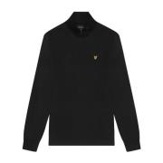 Lyle & Scott Mid Layers Interlock Quarter Zip Black, Herr