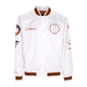 Mitchell & Ness Stiliga Bomberjackor Kollektion White, Herr