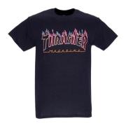 Thrasher Neon Flame Herr T-shirt Svart Black, Herr