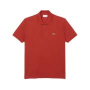 Lacoste Röd Polo Skjorta Klassisk Ikonisk Look Red, Herr