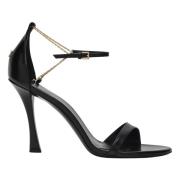 Givenchy 4G Liquid sandaletter med klack Black, Dam