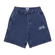 Obey Denim Shorts Blue, Herr