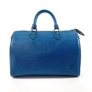 Louis Vuitton Vintage Pre-owned Laeder handvskor Blue, Dam