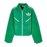 Adidas Velvet Puffer Grön Jacka Green, Dam