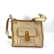 Louis Vuitton Vintage Pre-owned Bomull louis-vuitton-vskor Beige, Dam