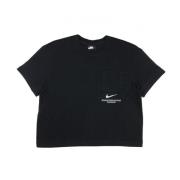 Nike Swoosh Topp Black, Dam