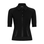 Dolce & Gabbana Svarta Polo-Tröjor för Män Black, Dam