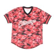 Mitchell & Ness NBA Camo V-ringad Lagfärgad Jacka Red, Herr