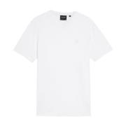 Lyle & Scott SS T-shirts Superfine V Neck T-shirt White, Herr