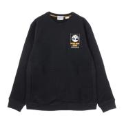 Timberland Svart Lättvikts Crewneck Sweatshirt med Känguruficka Black,...