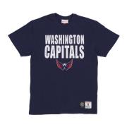 Mitchell & Ness Washington Capitals NHL T-shirt Blue, Herr