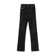 Diesel Svarta Klassiska Fem-Fickor Jeans Black, Dam