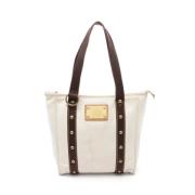 Louis Vuitton Vintage Pre-owned Bomull louis-vuitton-vskor Beige, Dam