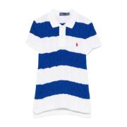 Polo Ralph Lauren Randiga Ribbade T-shirts och Polos Multicolor, Dam