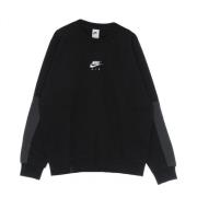 Nike Fleece Crewneck Sweatshirt Black, Herr