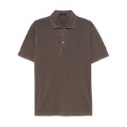 Fay Brun T-shirt & Polo Combo Brown, Herr