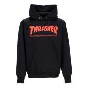 Thrasher Svart/Röd Skatemag Huvtröja Black, Herr