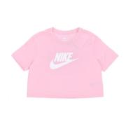 Nike Crop Icon T-shirt Pink, Dam