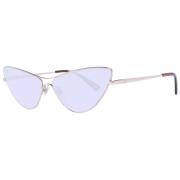 WEB Eyewear Rose Gold Cat Eye Solglasögon Pink, Dam