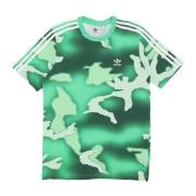 Adidas Camo Grafik All Over Print Tee Green, Herr