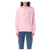 Polo Ralph Lauren Klassisk Bomullsblandad Hoodie med Dragsko Pink, Her...