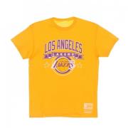 Mitchell & Ness Los Angeles Lakers Tee Hardwood Classics Yellow, Herr