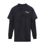 Balenciaga Svart T-shirt & Polo Unisex Kläder Black, Herr