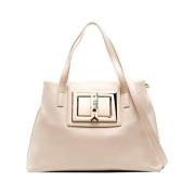 Moschino Ivory Handväska - Elegant och Sofistikerad Beige, Dam