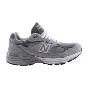 New Balance Nylon Sneakers med Läderlogotyp Gray, Herr