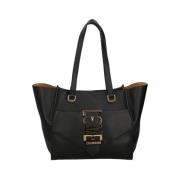 Moschino Svart Mode Shopper Väska Black, Dam