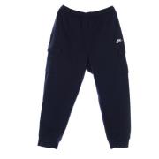 Nike Cargo Fleece Tracksuit Byxor Midnatt Marinblå Blue, Herr