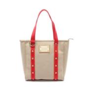 Louis Vuitton Vintage Pre-owned Bomull louis-vuitton-vskor Beige, Dam