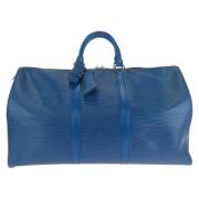 Louis Vuitton Vintage Pre-owned Laeder resvskor Blue, Dam