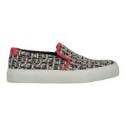 Kenzo Jacquard Logo Slip-On Sneakers Multicolor, Dam