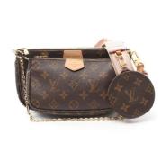 Louis Vuitton Vintage Pre-owned Canvas crossbodyvskor Brown, Dam