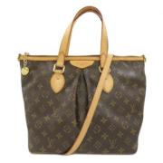 Louis Vuitton Vintage Pre-owned Canvas axelremsvskor Brown, Dam